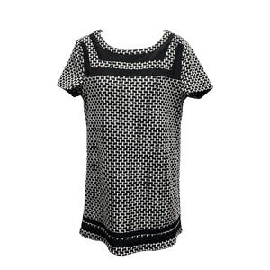 Anthropologie Postmark Tunic Top Womens Small Geometric Knit Square Neck Mod